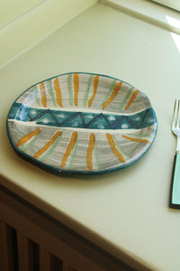Håndlavet stor tallerken 3 - Unika keramik