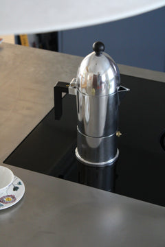 Espresso pot - Pulcina - Induction Red 3 cups - Alessi