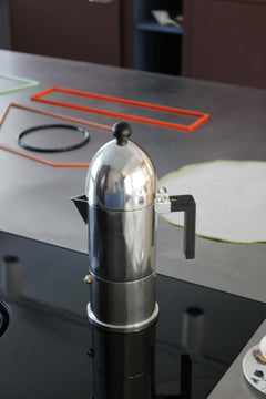 Espresso pot - Pulcina - Induction Red 3 cups - Alessi