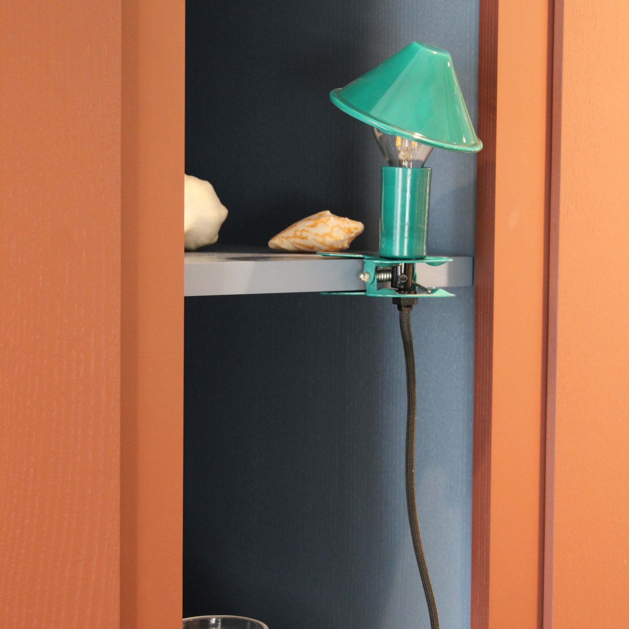 Mushroom klipslampe - Emerald