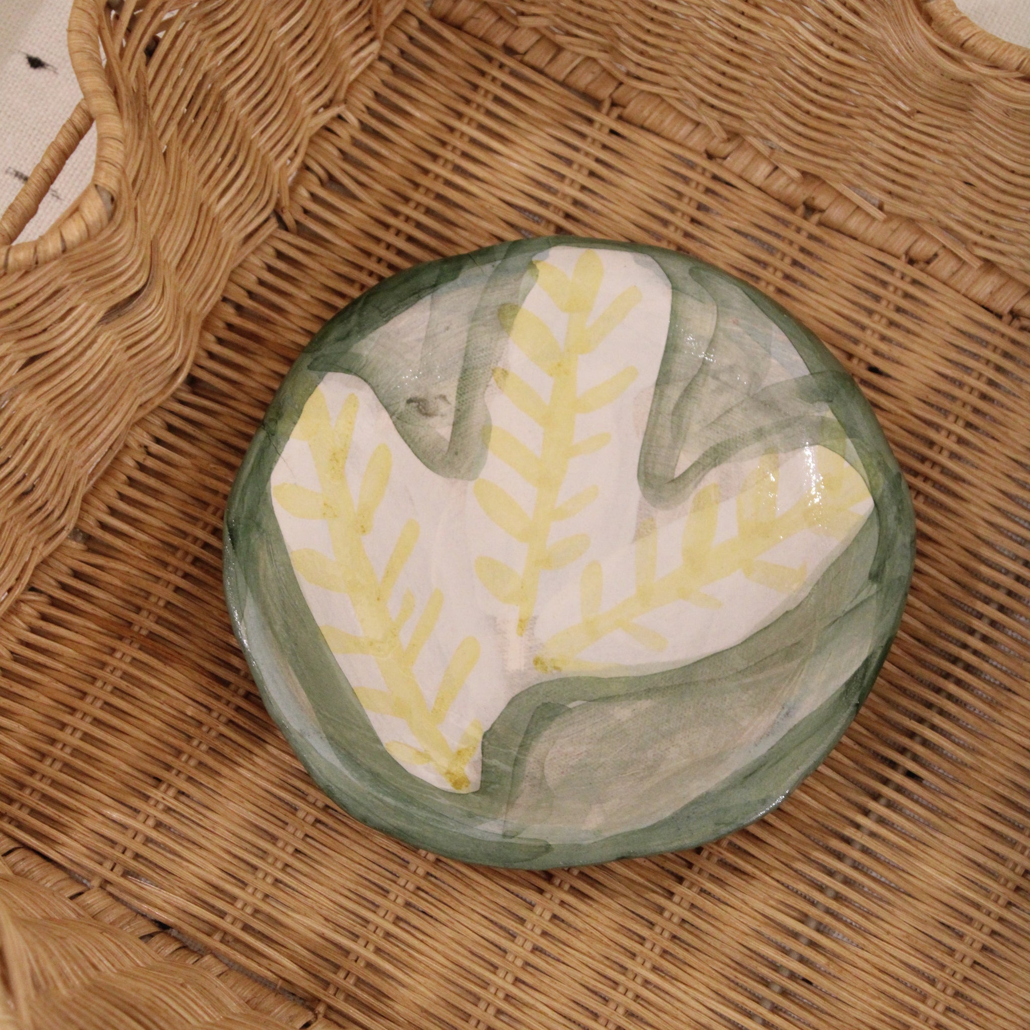 Håndlavet lille tallerken - 029 - unika keramik