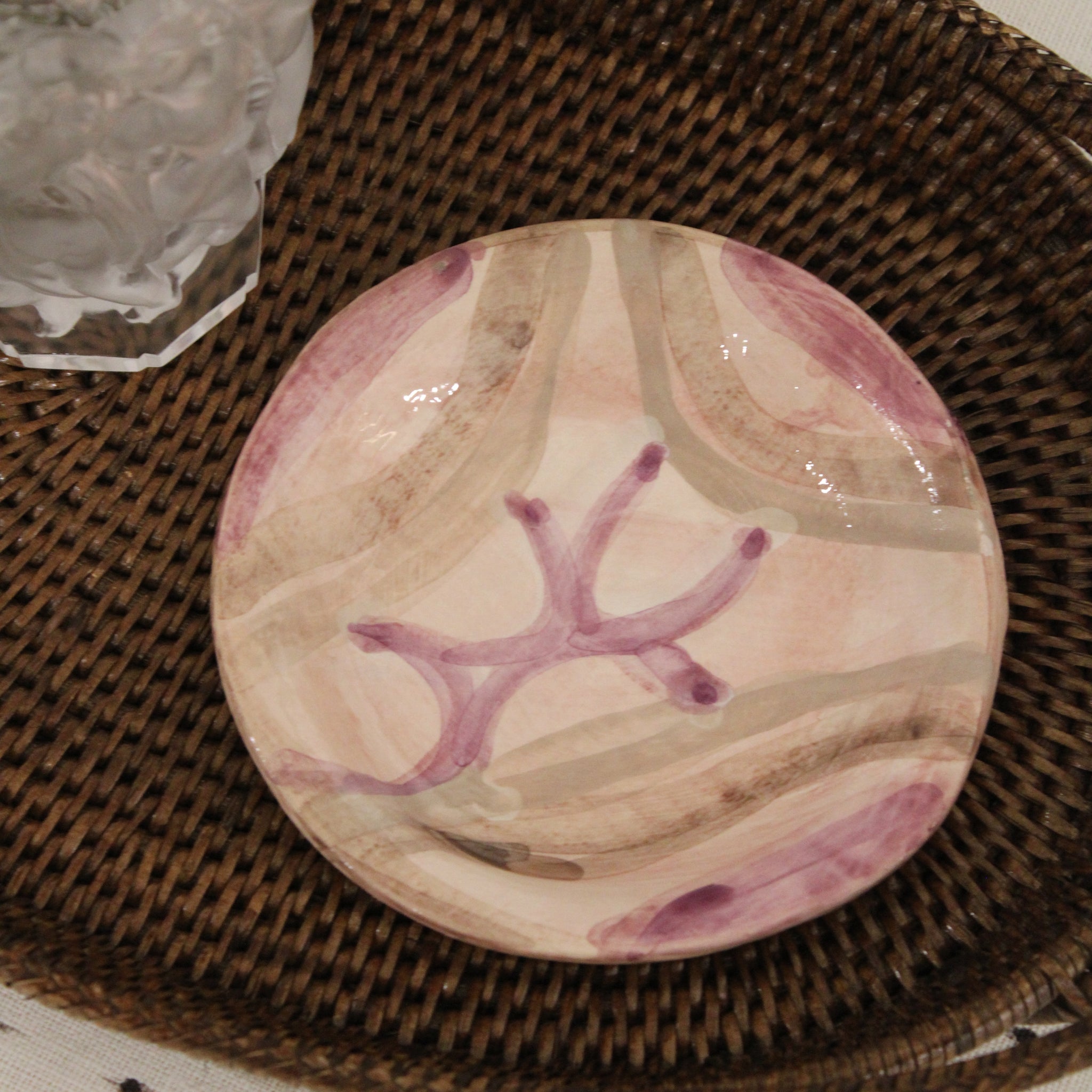 Håndlavet lille tallerken - 057 - unika keramik