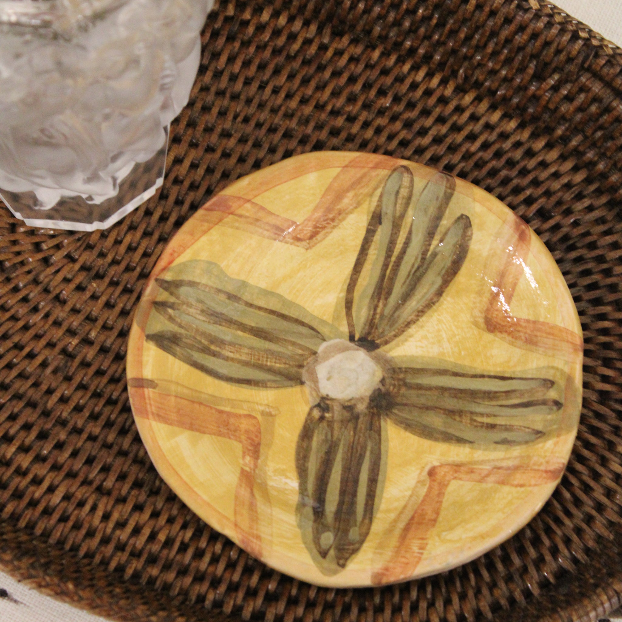 Håndlavet lille tallerken - 044 - unika keramik