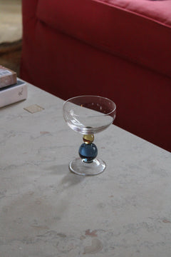 Akua Objects - Noam - Hazel/Smoke Blue - Champagneglas