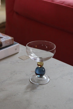Akua Objects - Noam - Hazel/Smoke Blue - Champagneglas