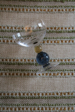Akua Objects - Noam - Hazel/Smoke Blue - Champagneglas