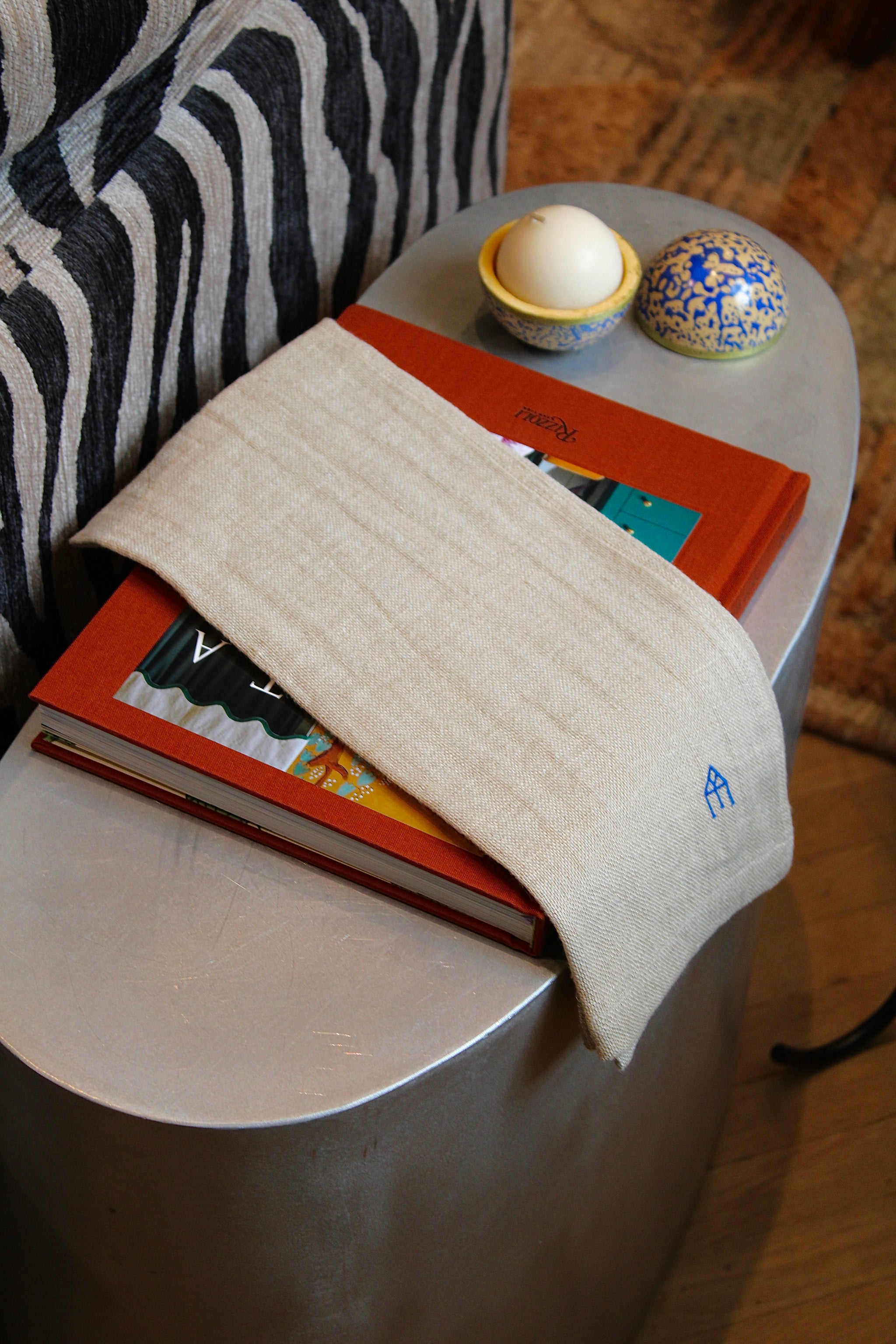 Chiarastella Cattana - Guest towel - Fidi - Blue/Red