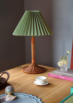 Rectangular tray with handle - Rattan