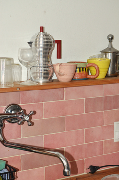 Espresso pot - Pulcina - Induction Red 3 cups - Alessi