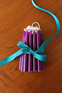 Paraffin Stagelys (12,5 cm) - Violet - 20 stk.