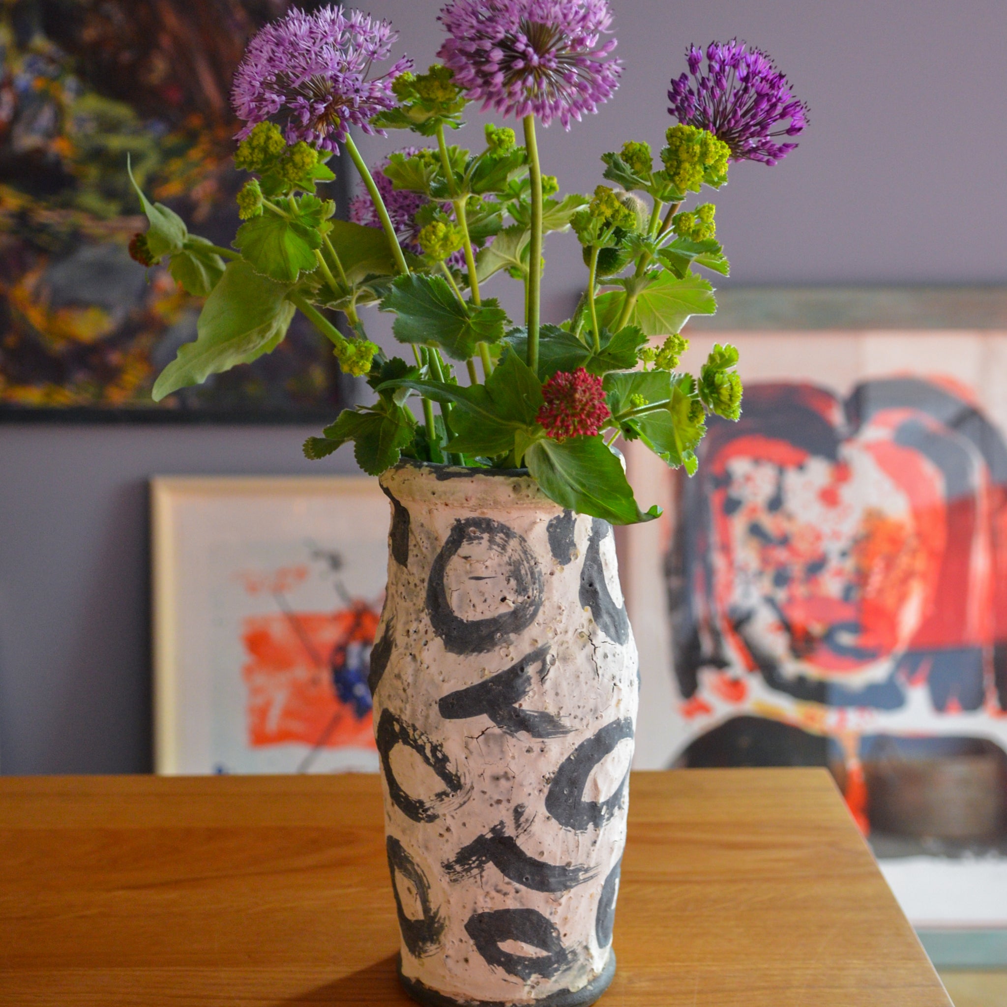 LER. - Unika vase - Hvid