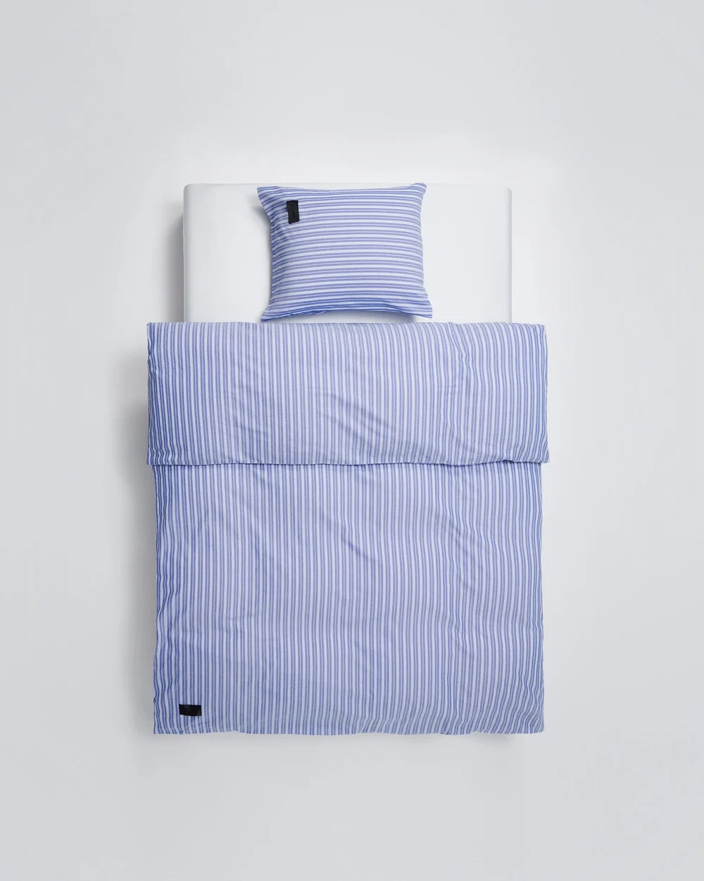 Magniberg - Oxford Dynebetræk - Medium blue stripe