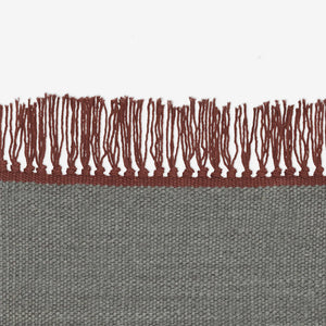 Kvadrat gulvtæppe - Vintage Kelim - cross-coloured fringes