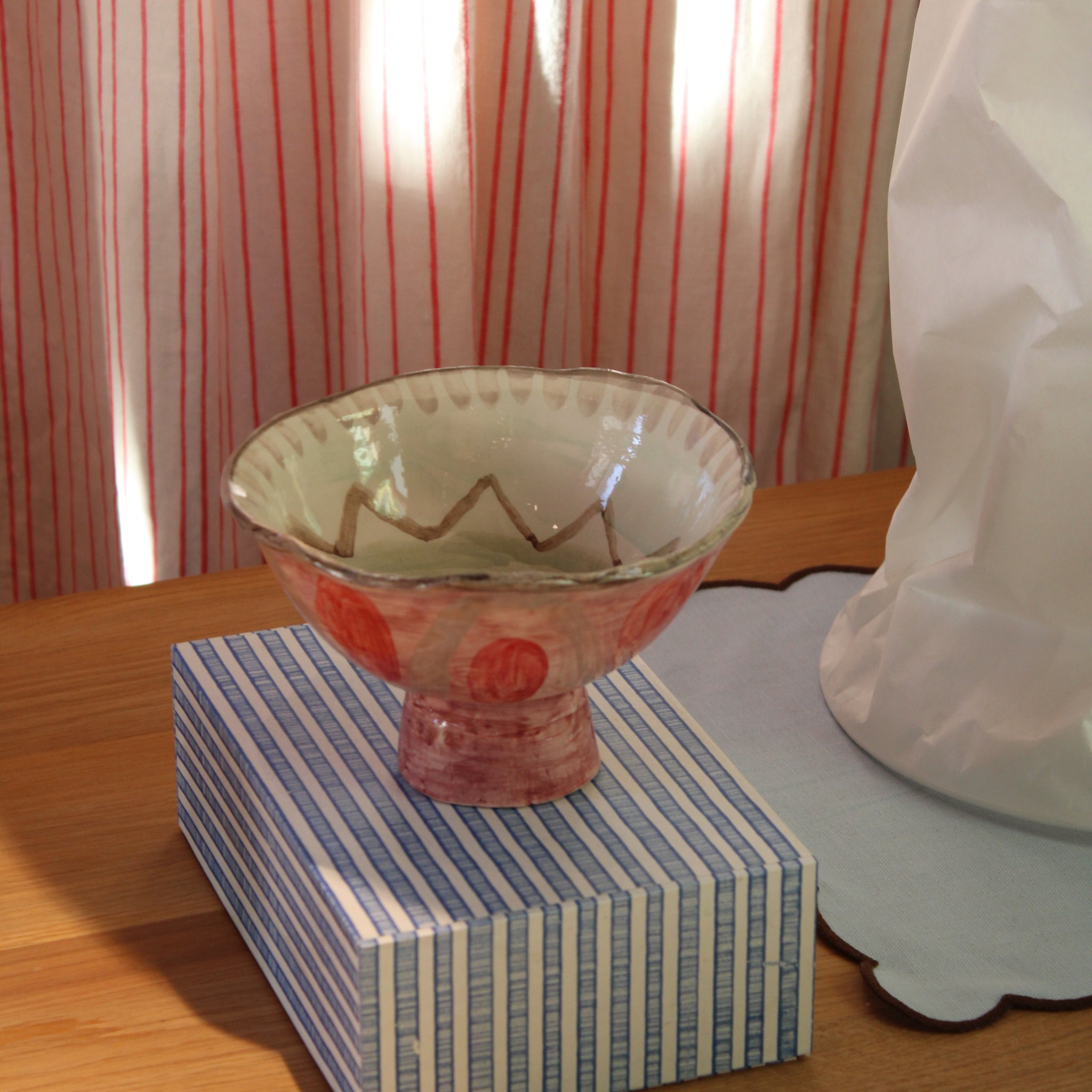 Håndlavet skål på fod - Lille - 7