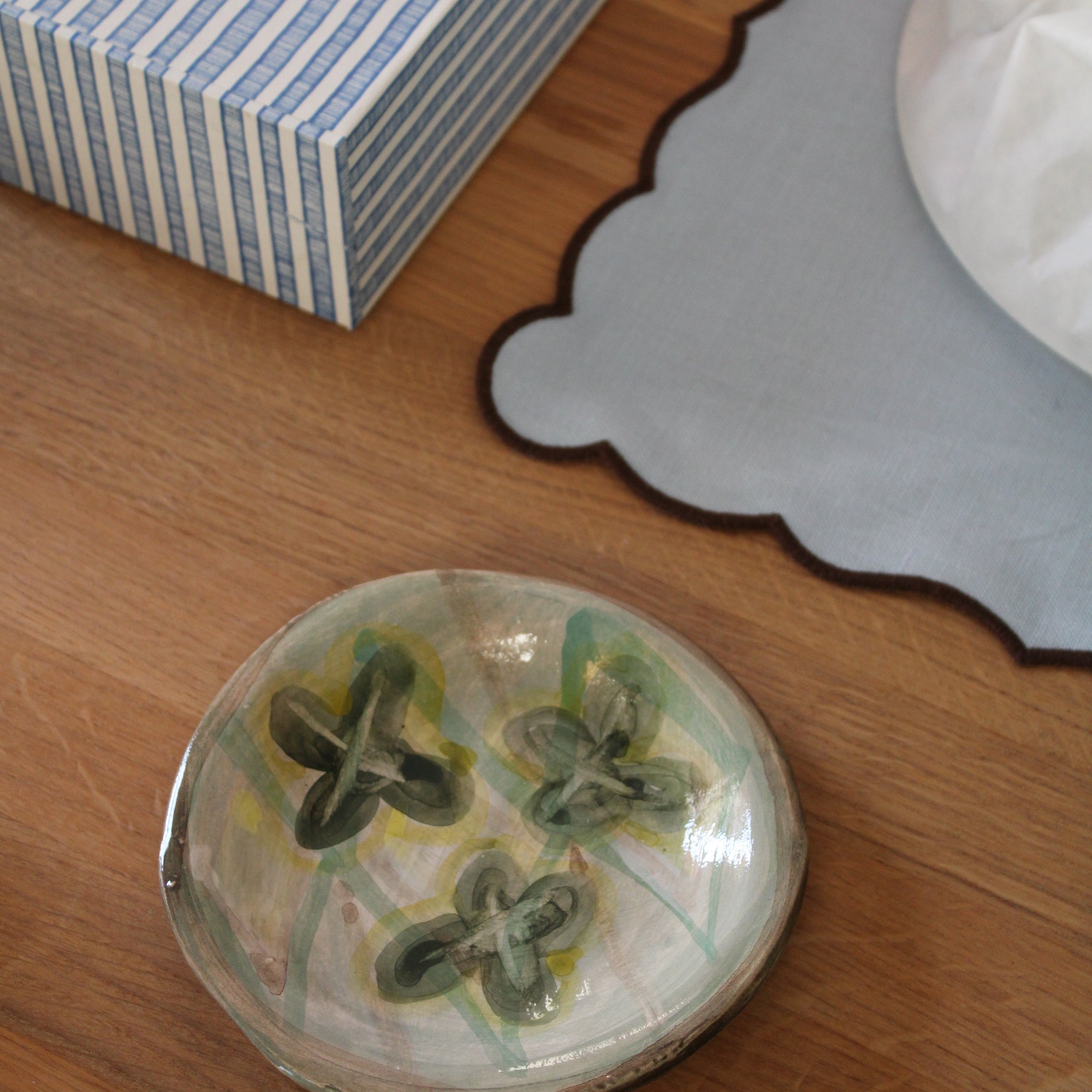 Håndlavet lille tallerken  - 41 - Unika keramik