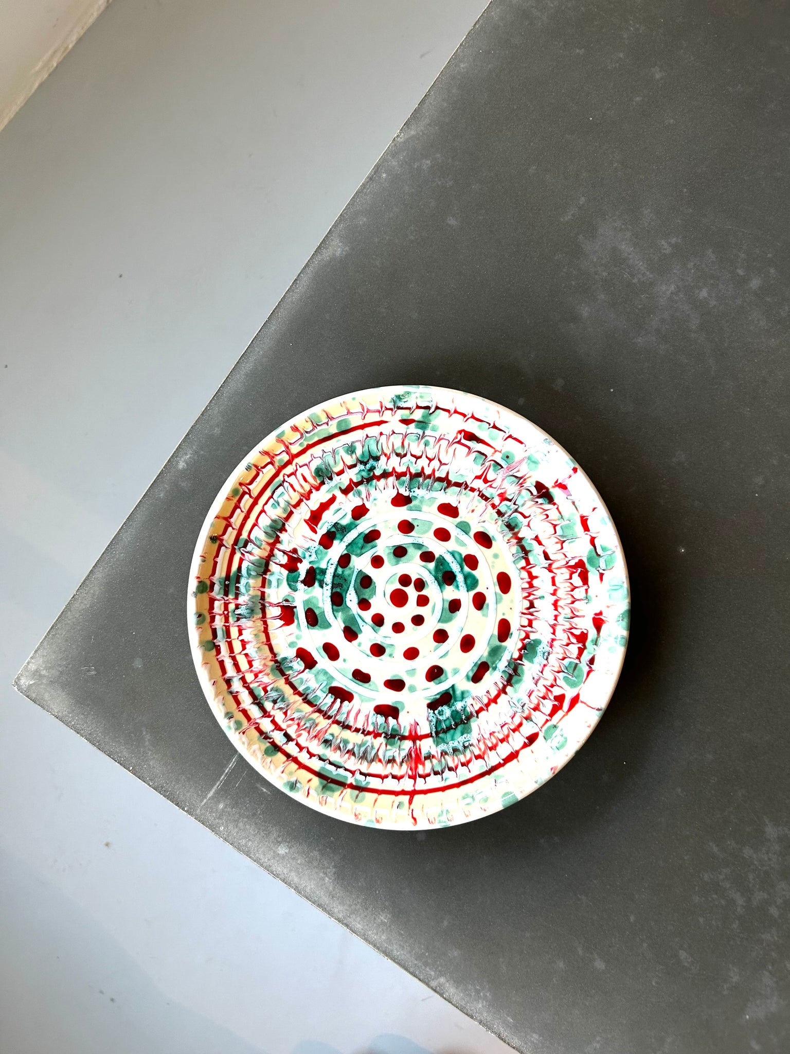 Fasano middagstallerken 2 (Ø24) - Unika Keramik