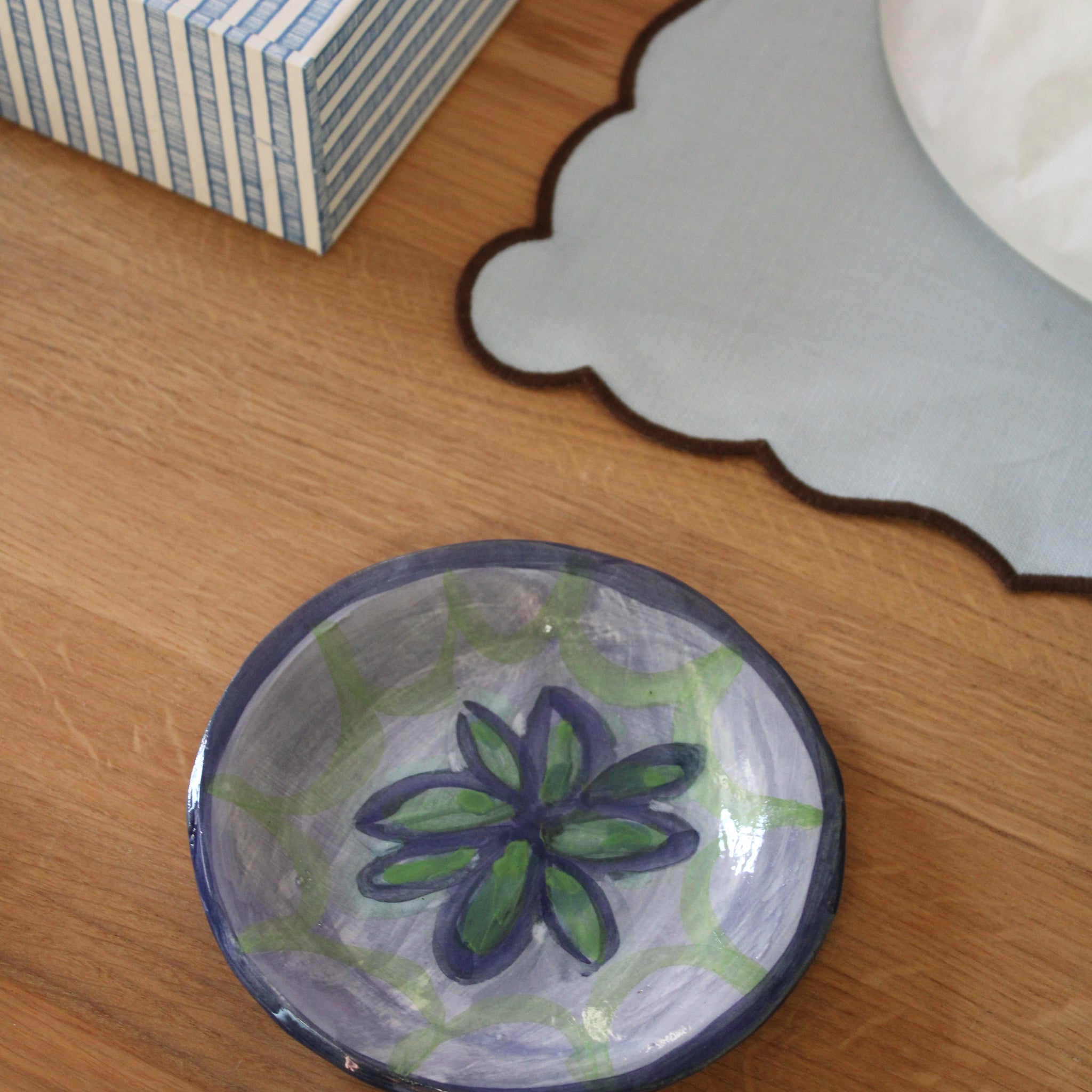 Håndlavet lille tallerken  - 32 - Unika keramik