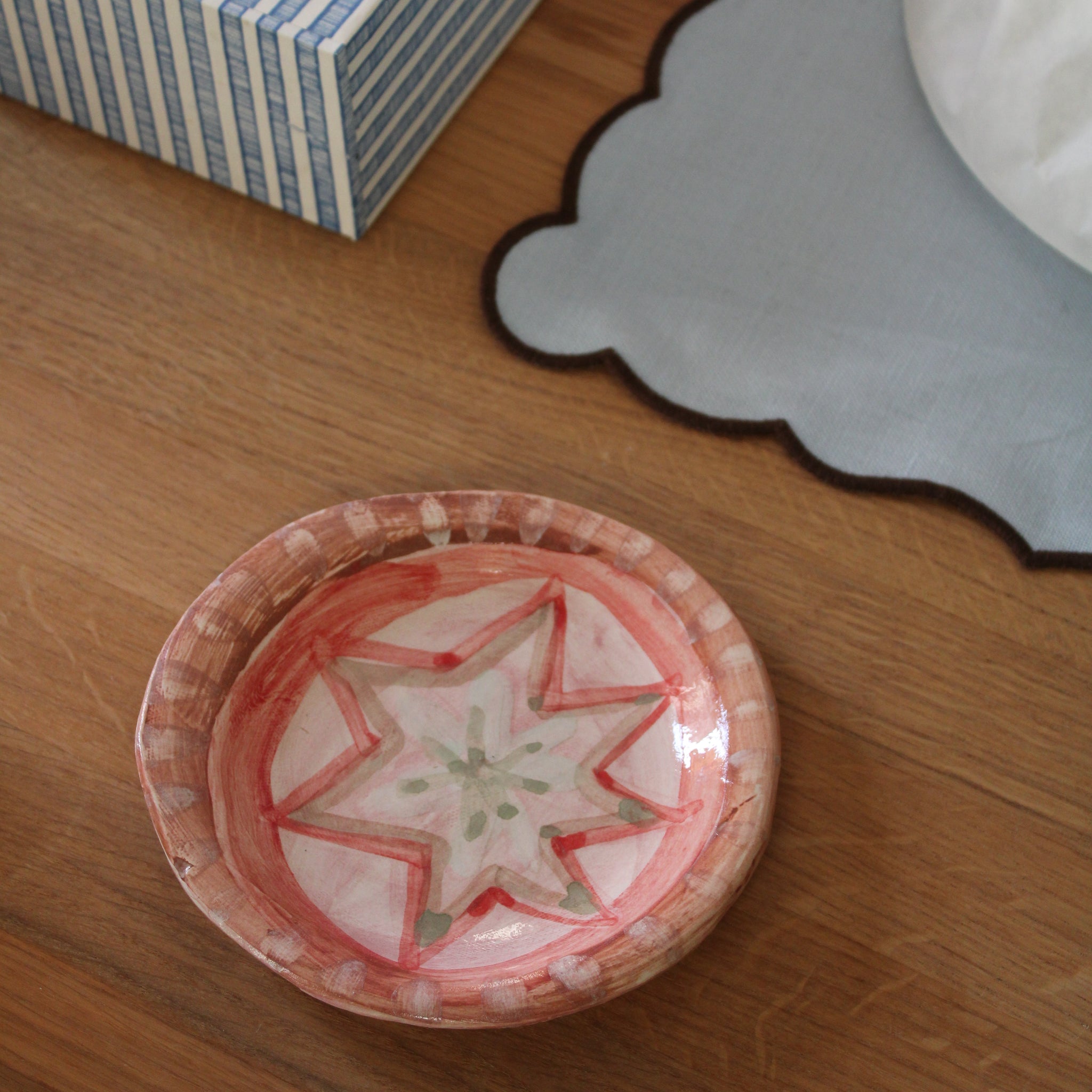 Håndlavet lille tallerken  - 31 - Unika keramik