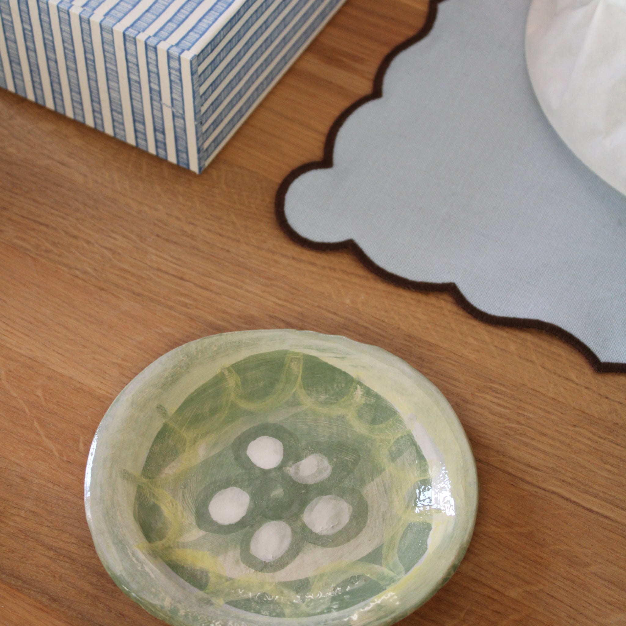 Håndlavet lille tallerken  - 37 - Unika keramik