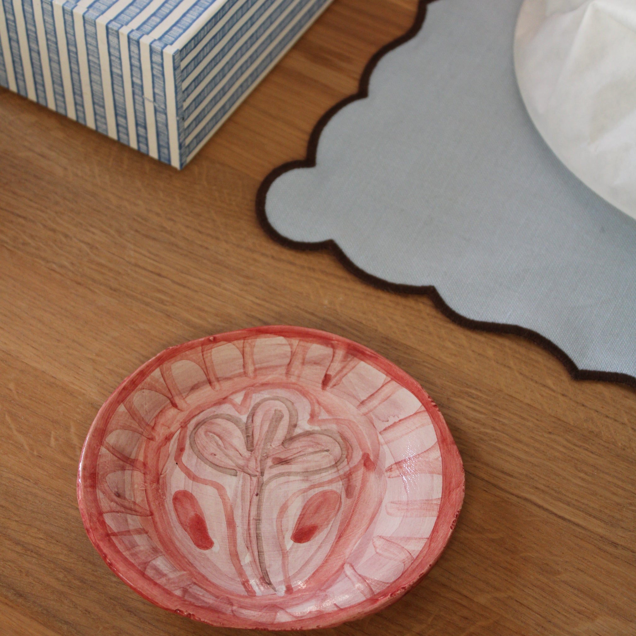 Håndlavet lille tallerken  - 36 - Unika keramik