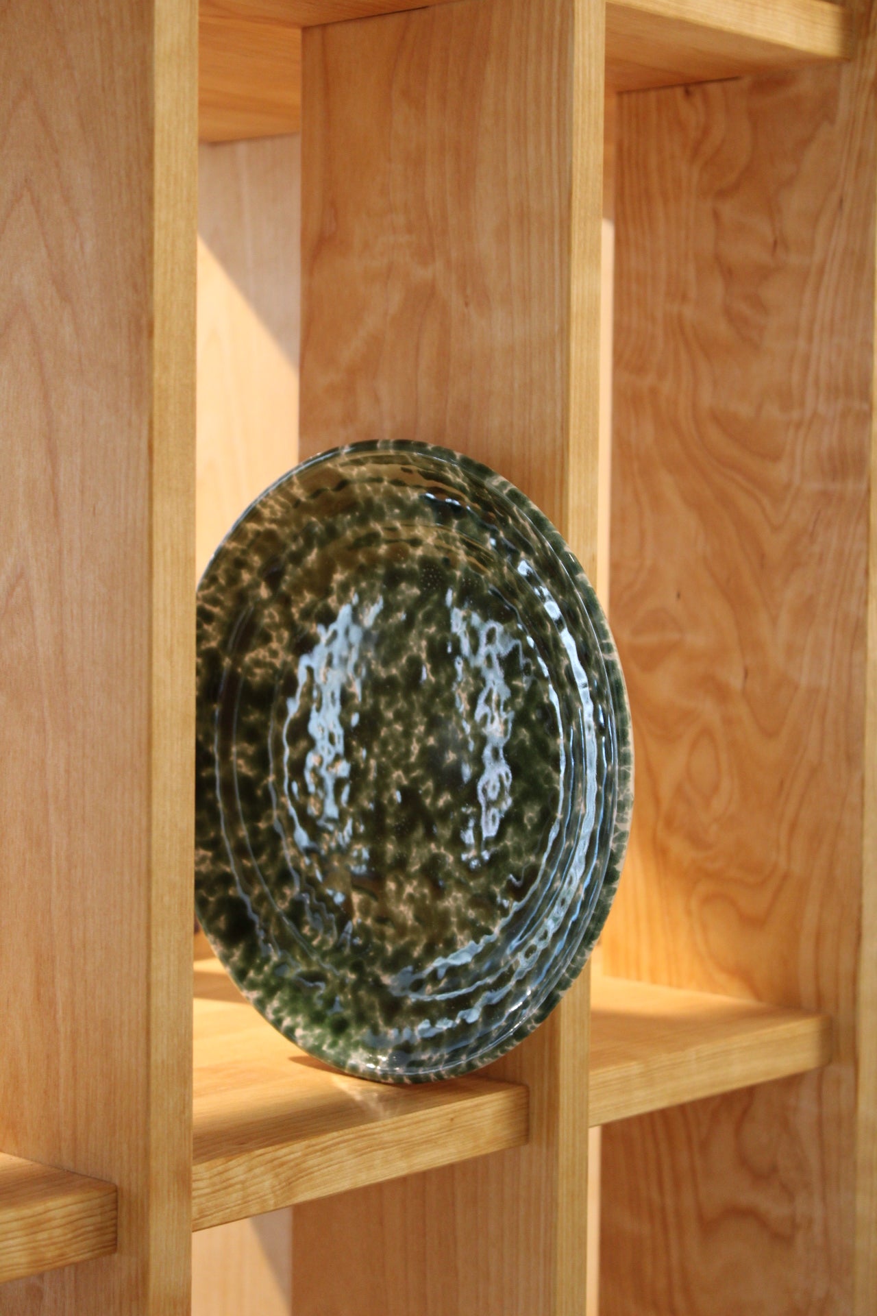 Splatter Dinner Plate - Green/Green