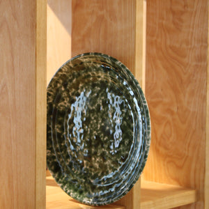 Splatter Dinner Plate - Green/Green